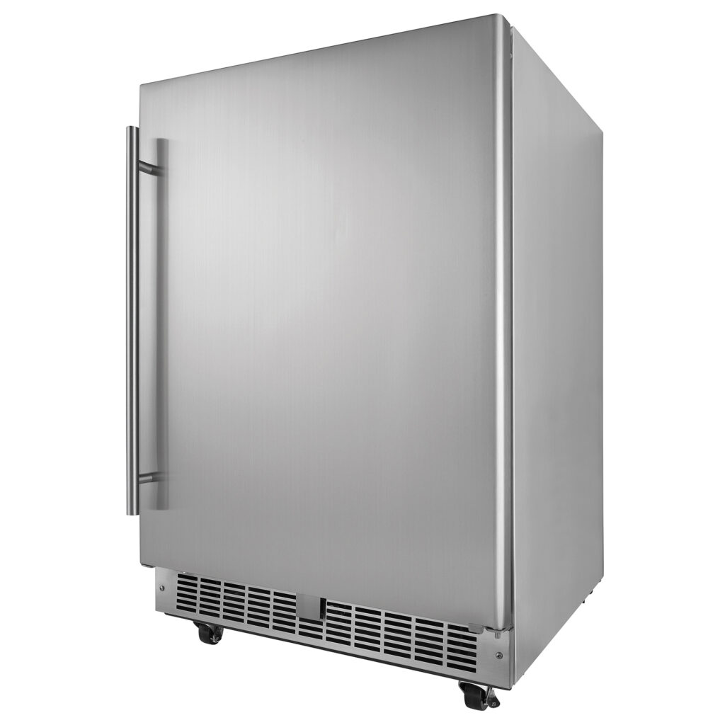Dramatic Fridge Silhouette 5.5 cu. ft. Built-in Outdoor All Fridge in Stainless Steel ...