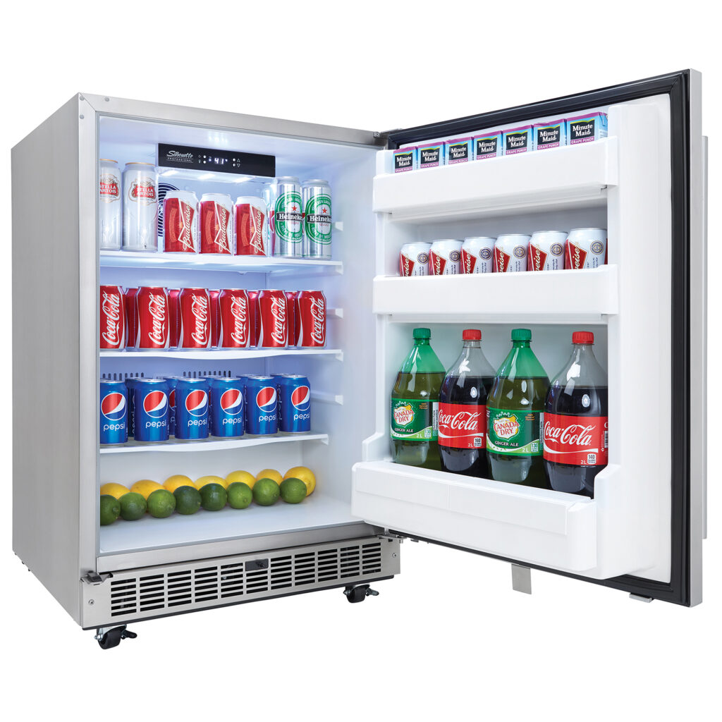 Silhouette 5.5 cu. ft. Built-in Outdoor All Fridge in Stainless Steel ...
